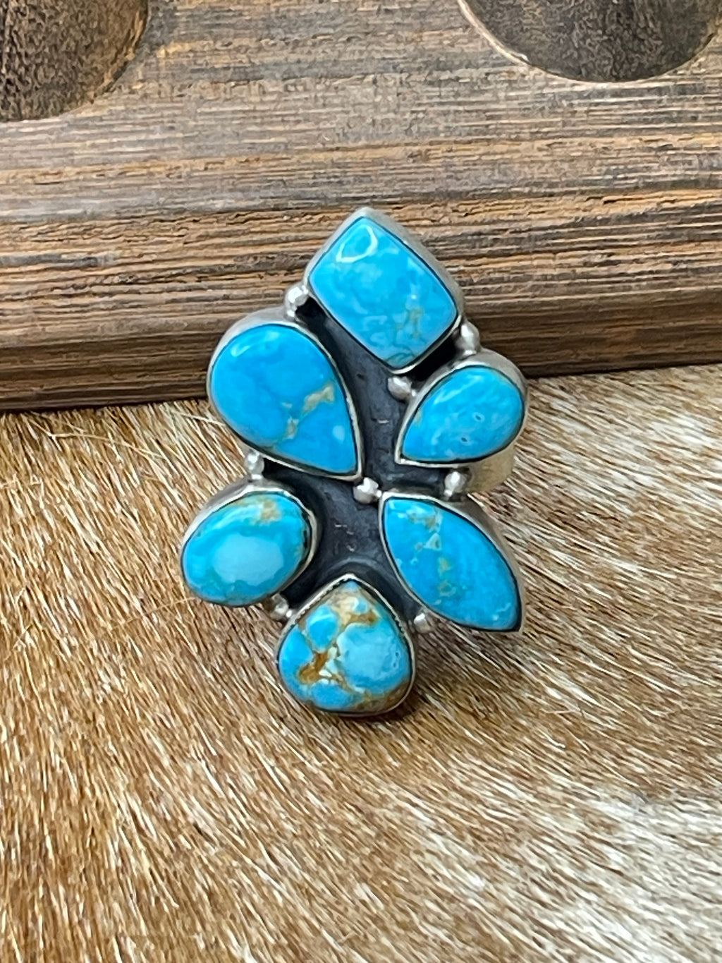 Sterling Silver Blue Ridge Adjustable Ring