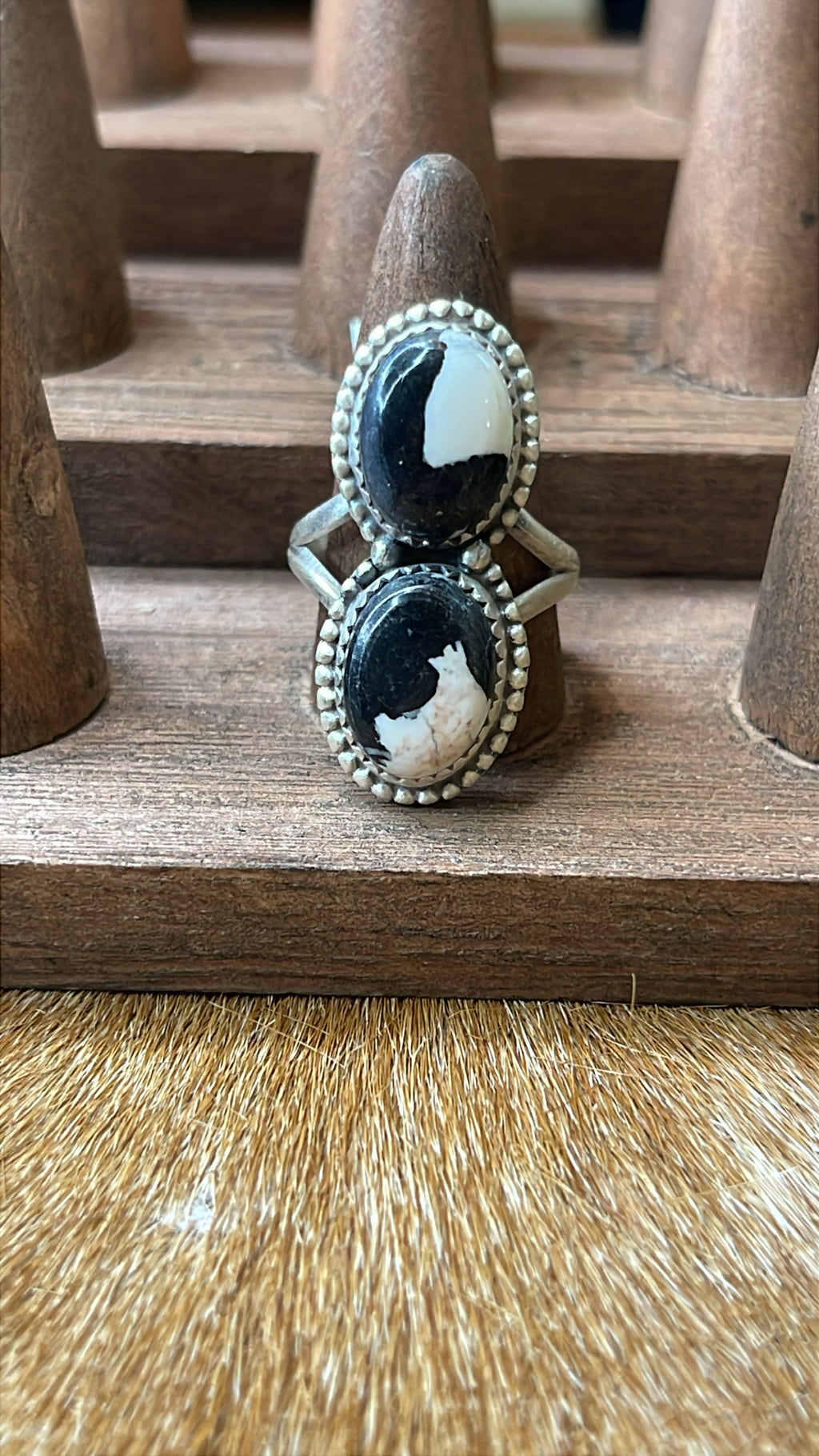 White Buffalo size 8 Ring