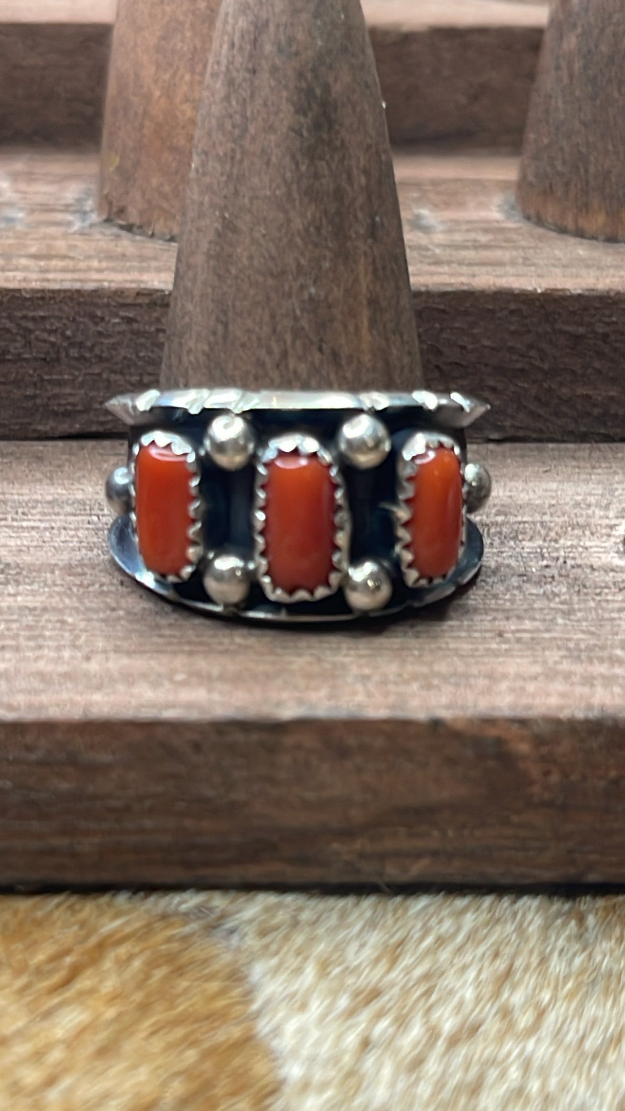 Reed Charlie Coral Ring