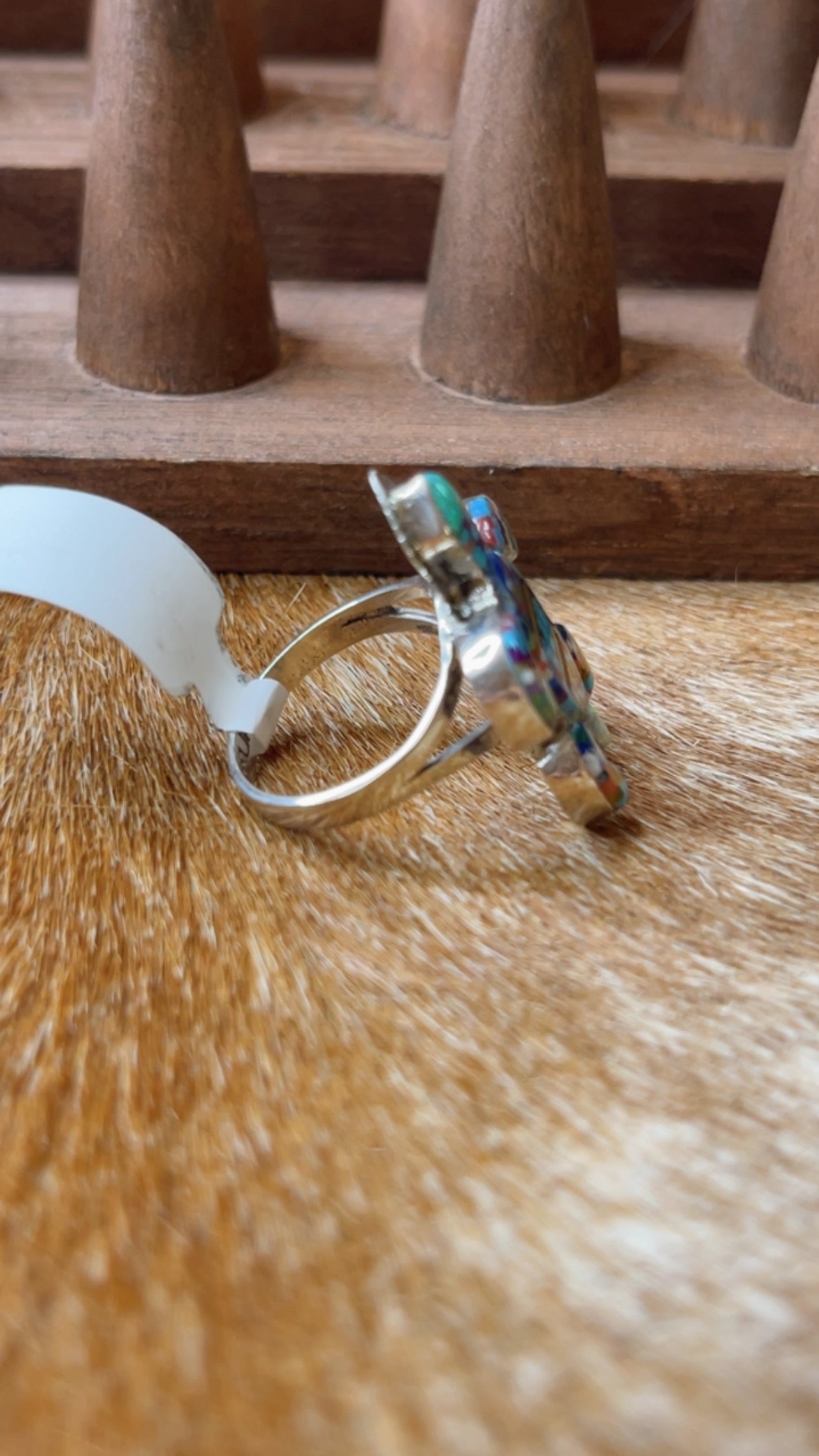 Turtle Inlay Size 8 Ring