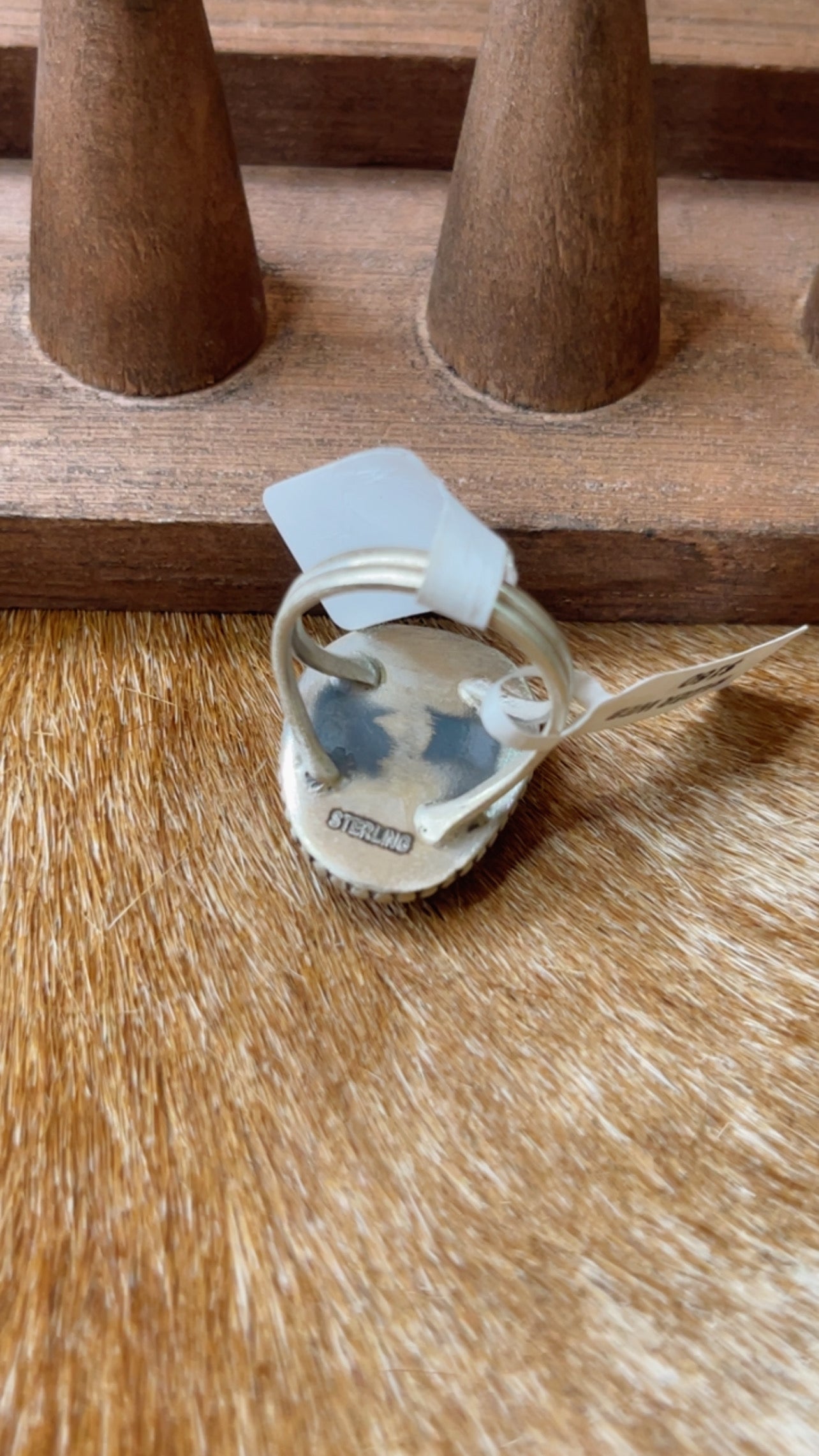 Spider Web Turquoise RingSize 7.5