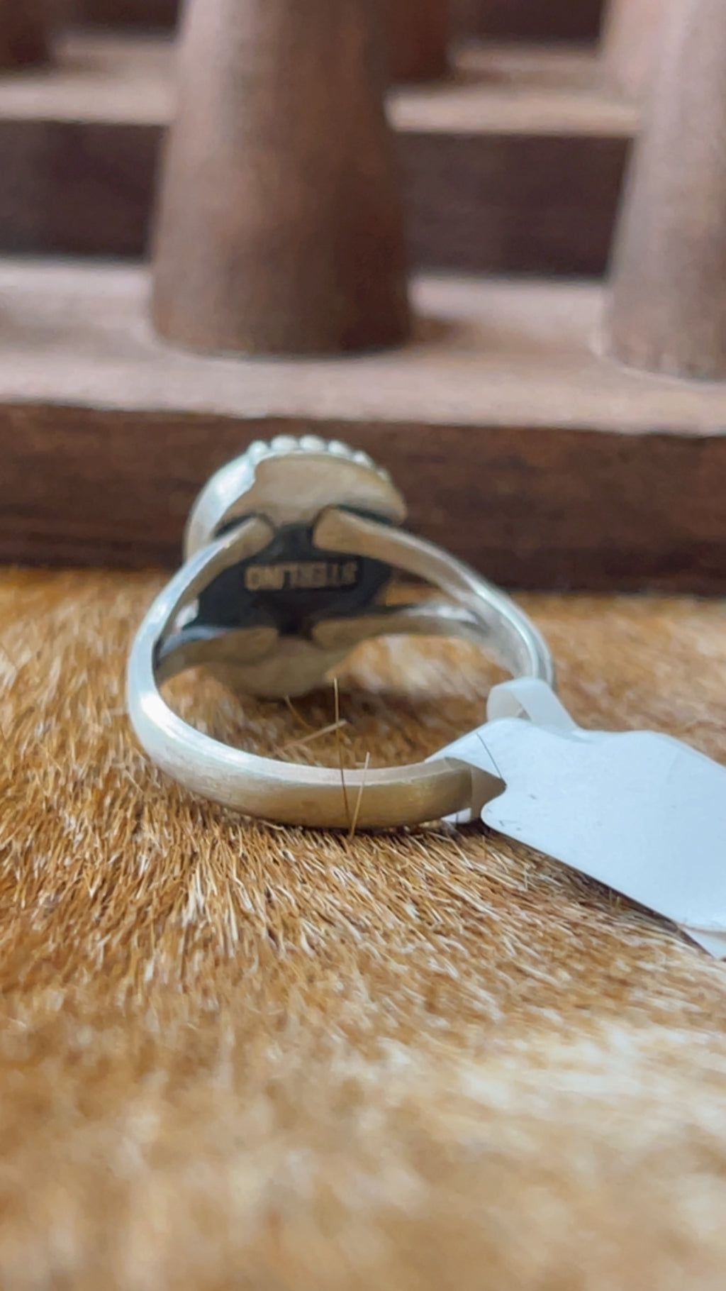 White Buffalo Size 9 Ring