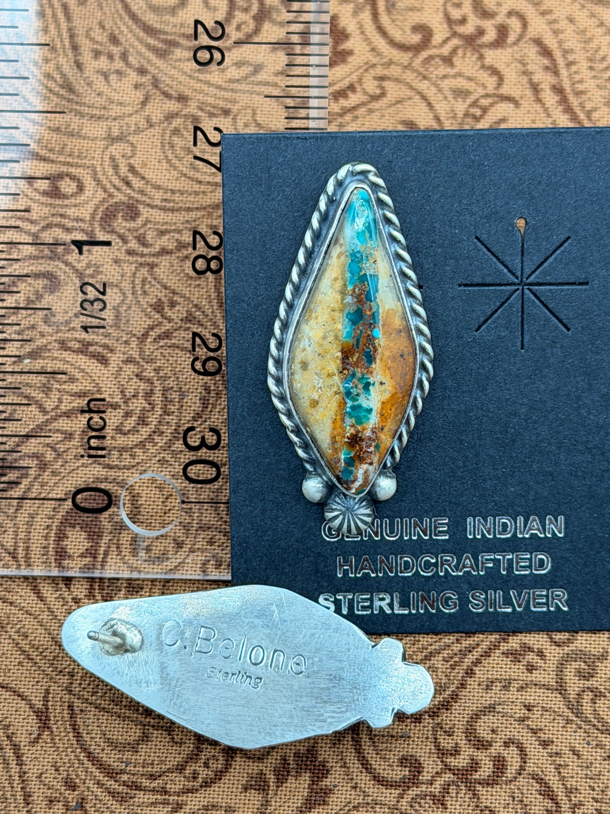 Chasity Belone, Royston Ribbon Stud Earrings, Native Made