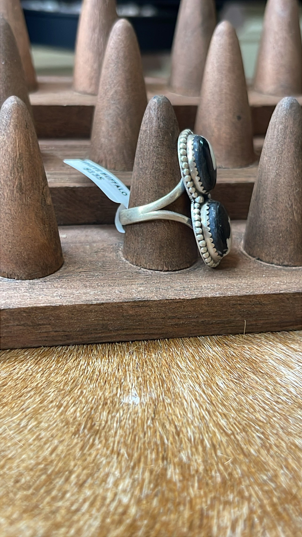 White Buffalo size 8 Ring
