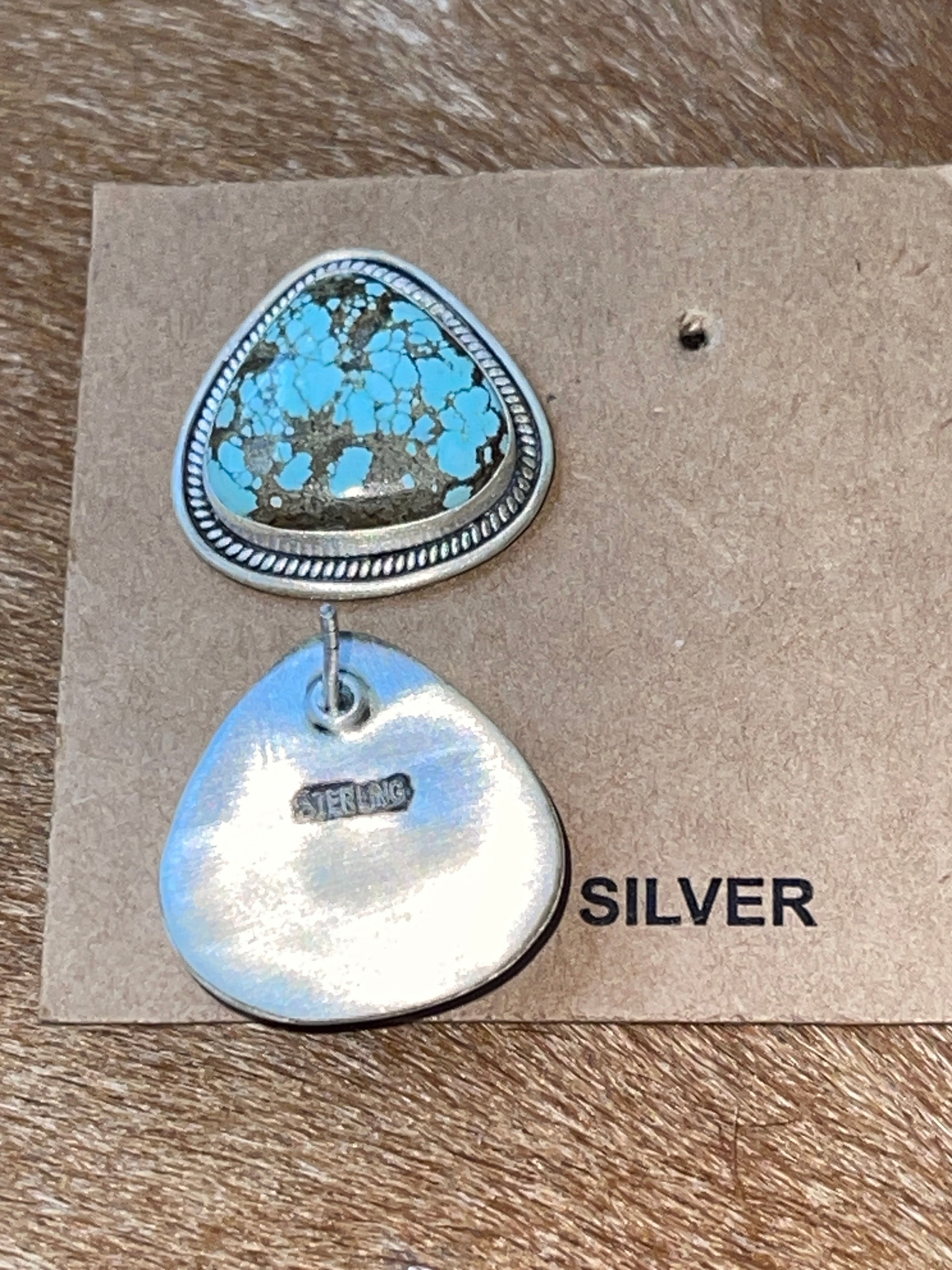 Large Dry Creek Sterling Silver Stud Earrings