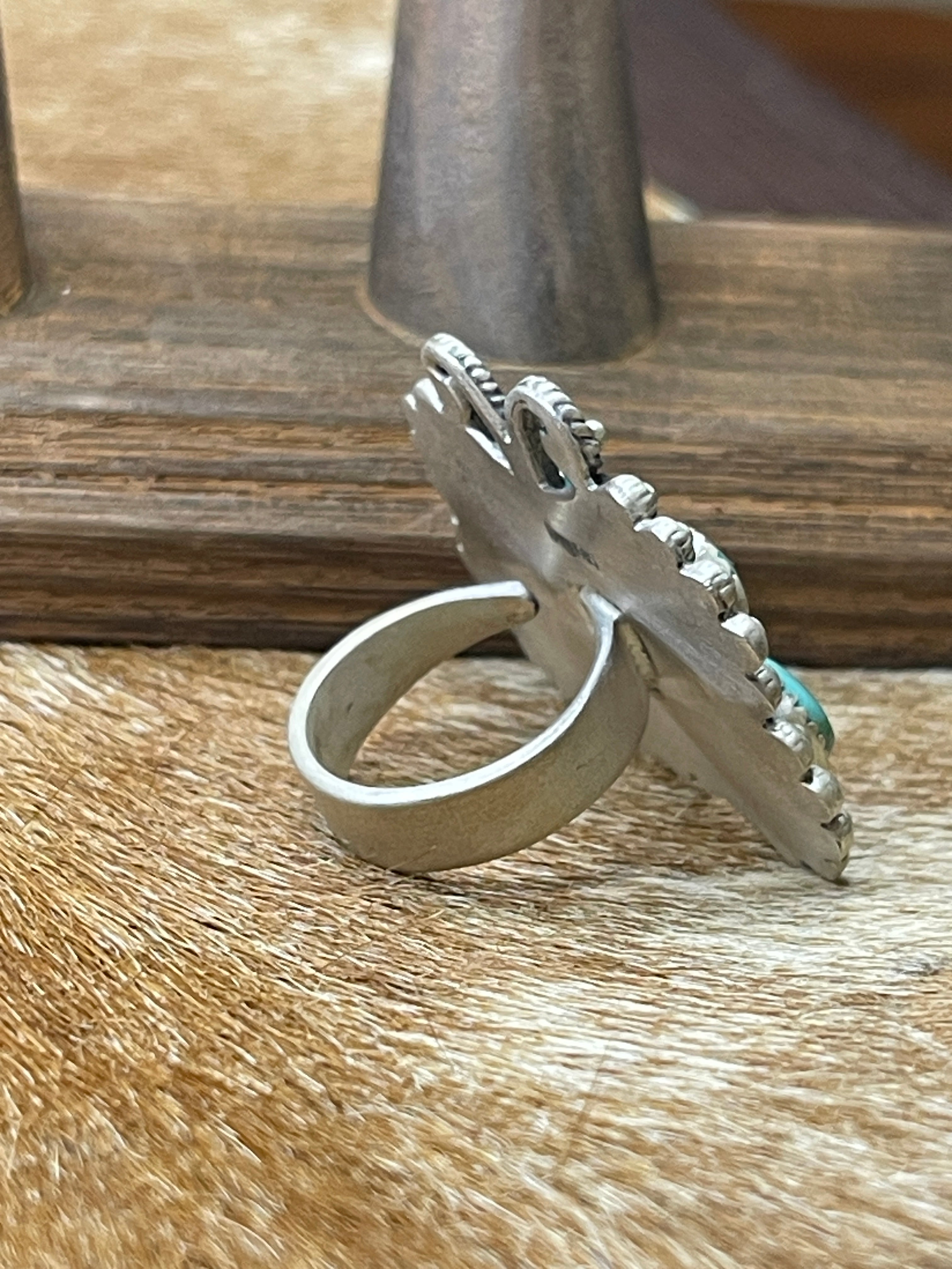 Mohave Turquoise Butterfly Ring