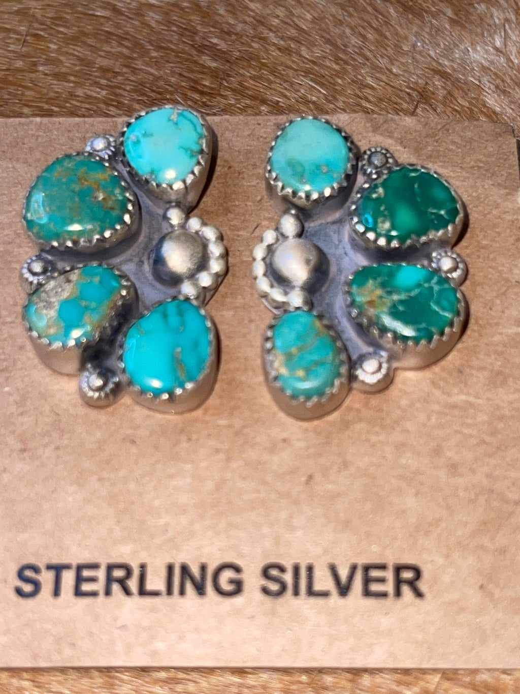 Emerald Valley Cluster Stud Earrings