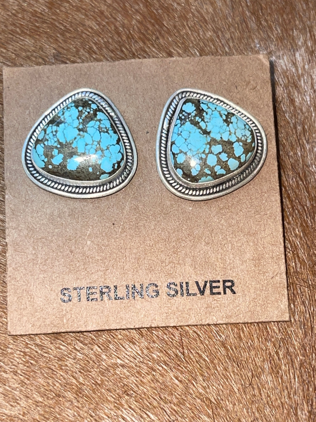 Large Dry Creek Sterling Silver Stud Earrings