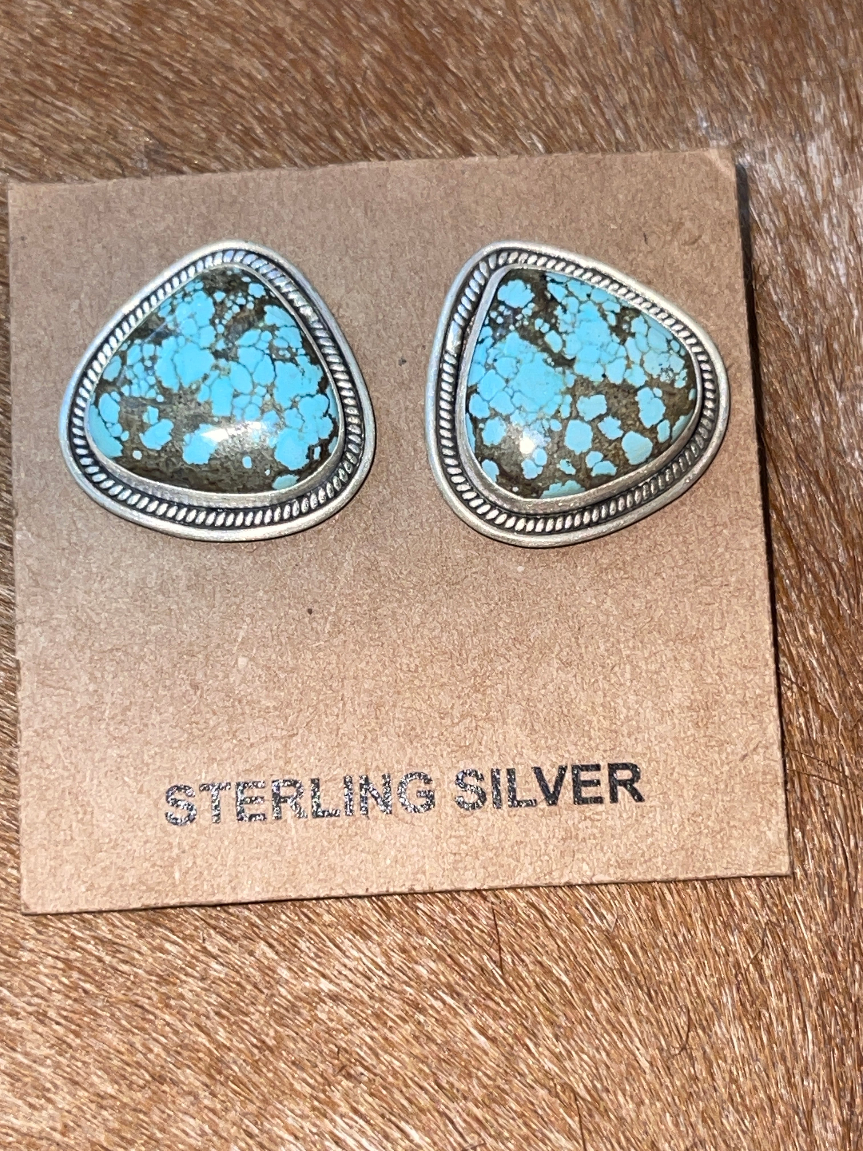 Large Dry Creek Sterling Silver Stud Earrings