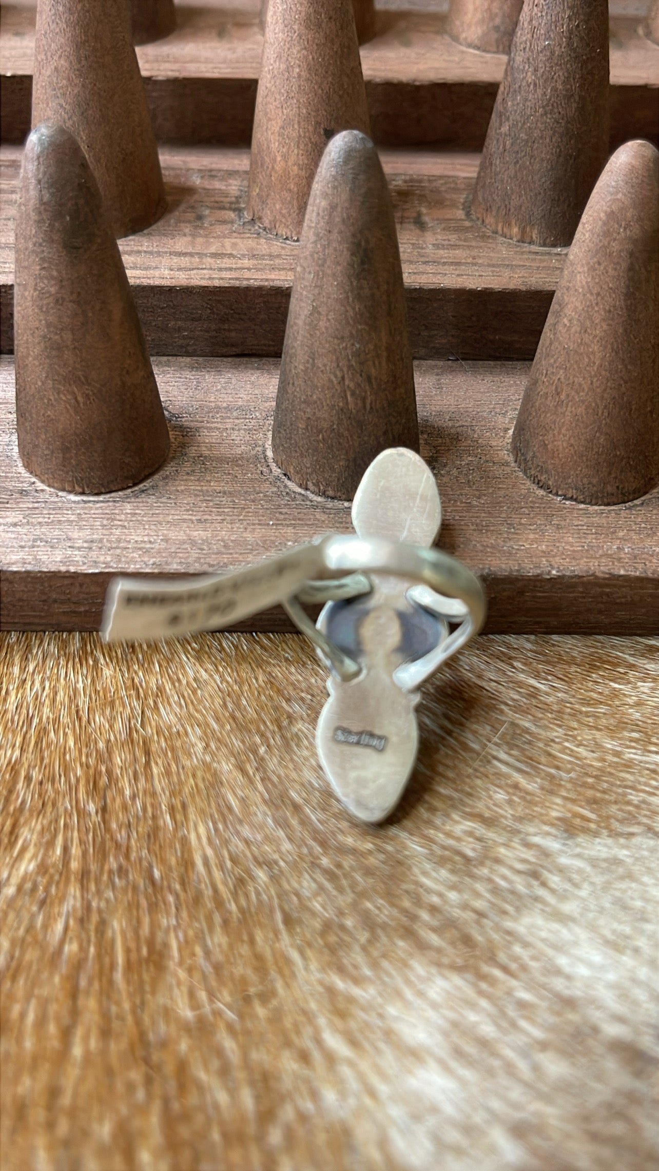 Three Stone Emerald Valley TurquoiseSize 8 Ring