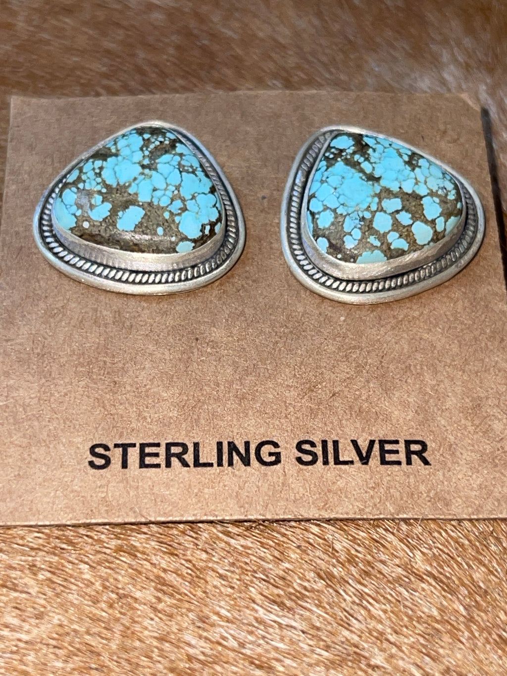 Large Dry Creek Sterling Silver Stud Earrings