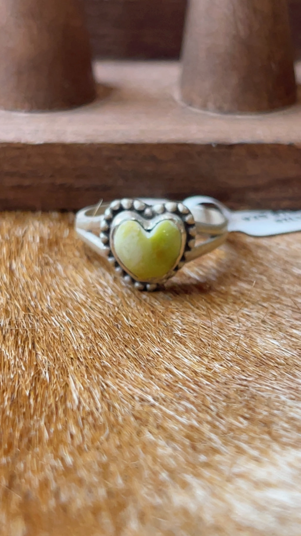 Palomino Heart Ring, Size 7.5