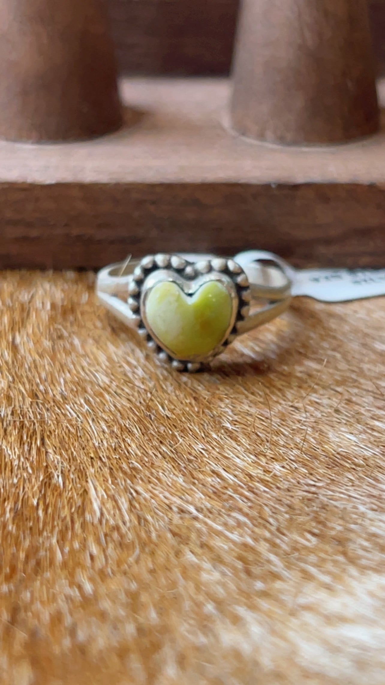 Palomino Heart Ring, Size 7.5