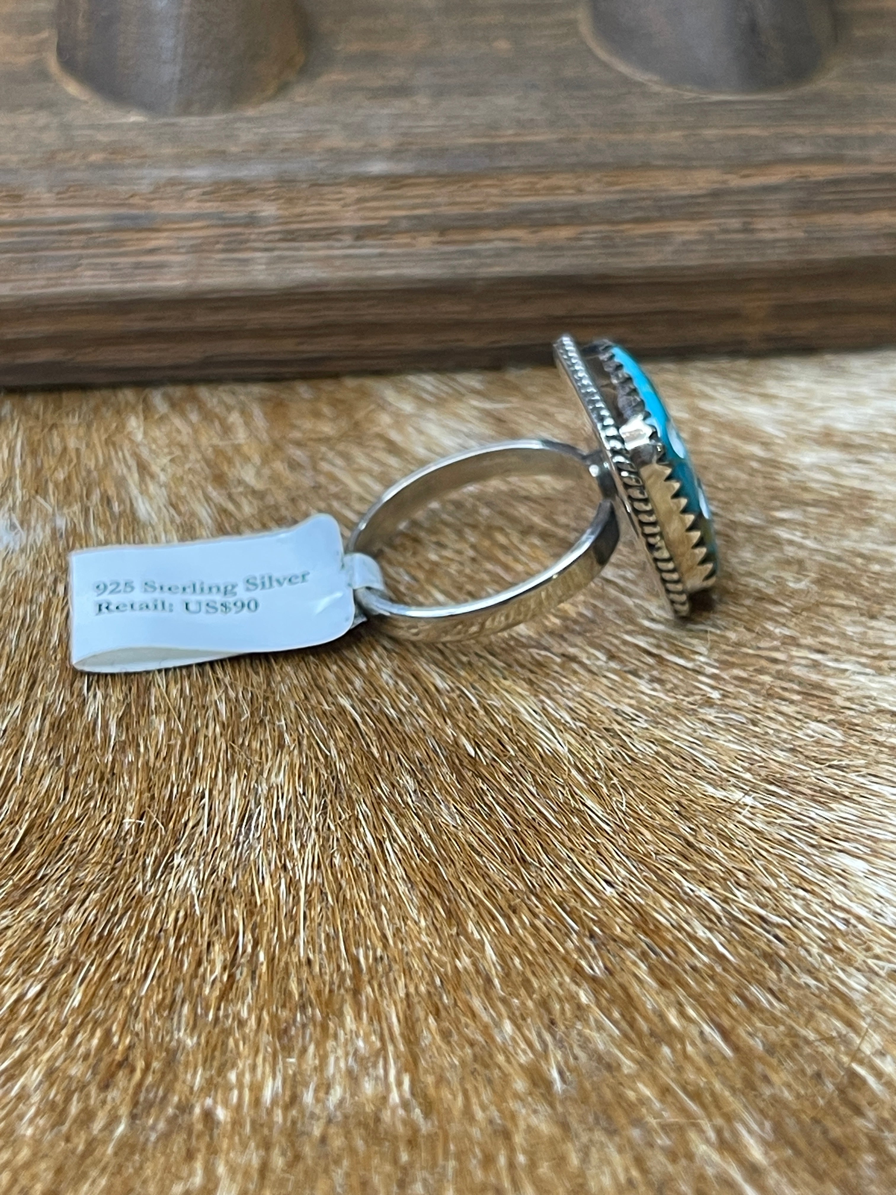 Turquoise Adjustable “Dice” Ring