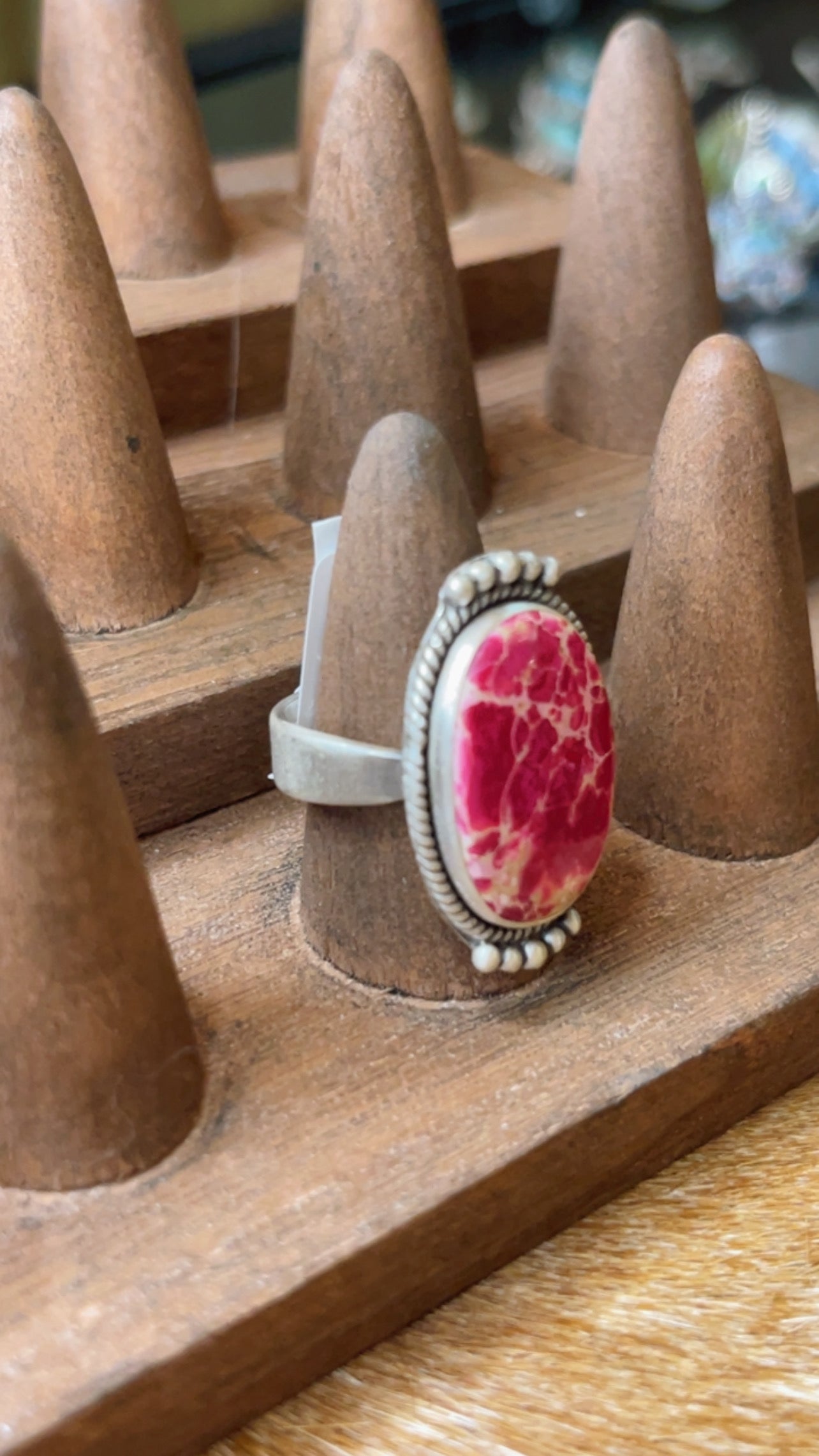 Sea Sediment Jasper Ring, Adjustable