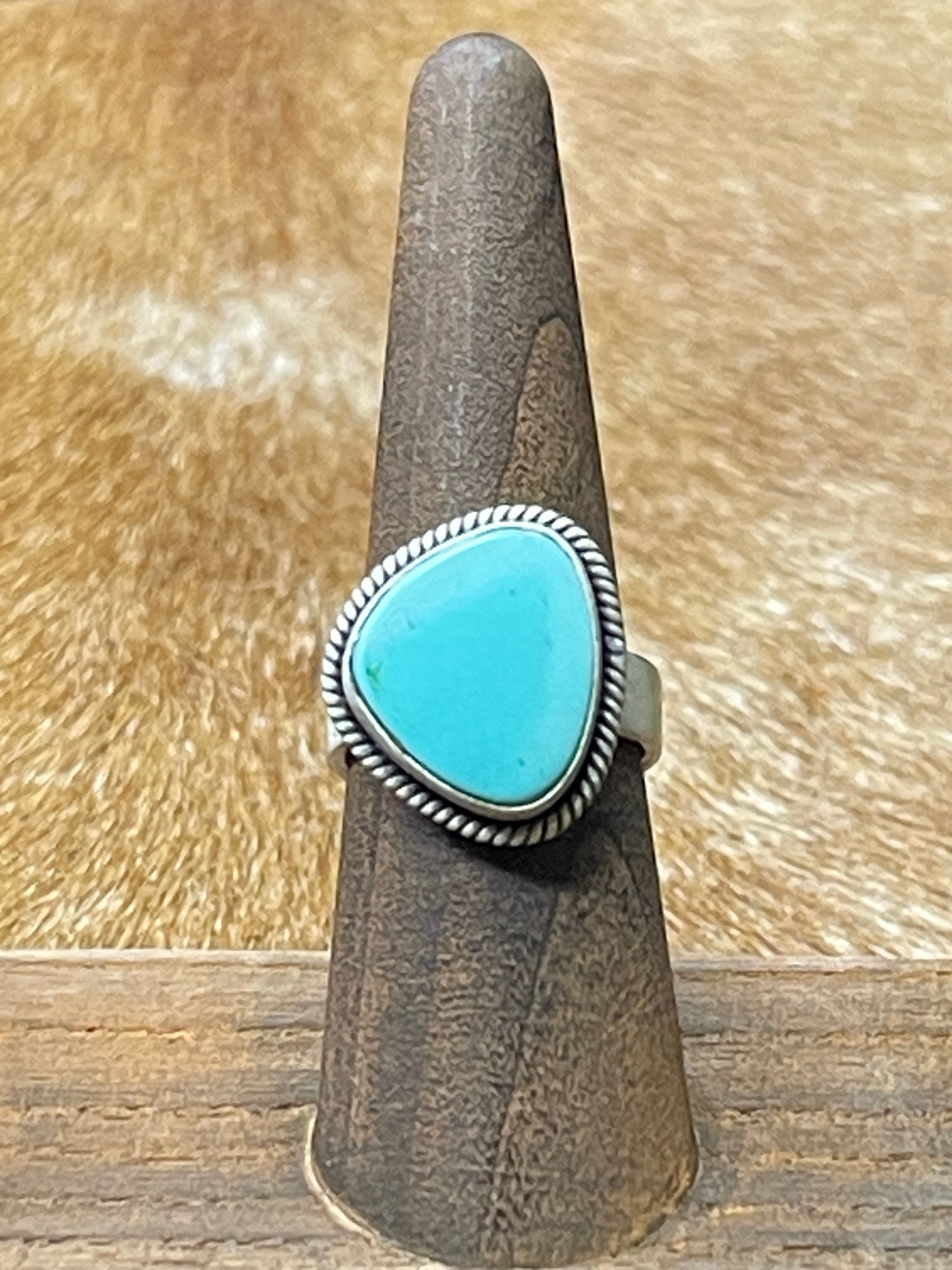 Kingman Turquoise Adjustable Ring