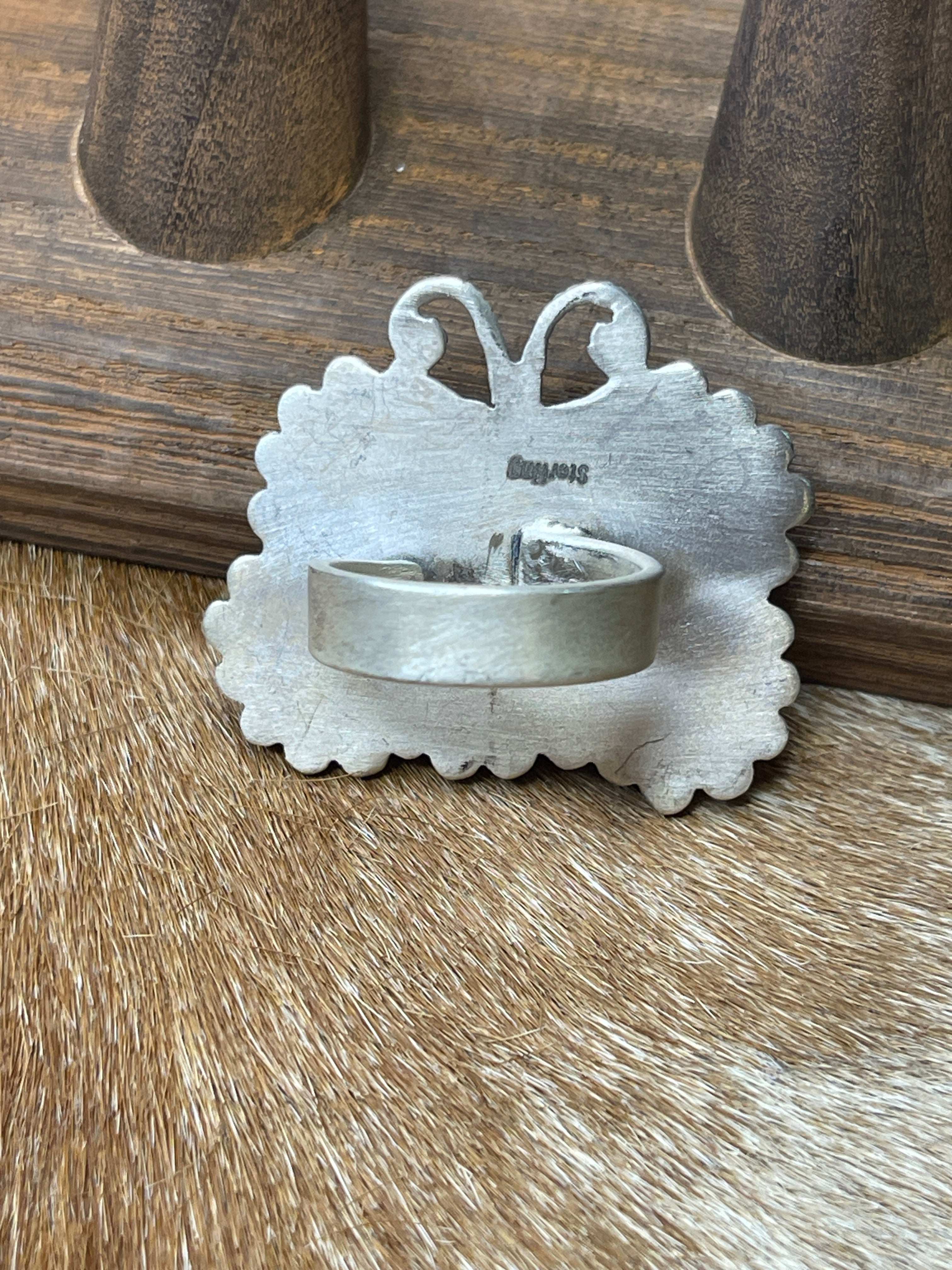 Mohave Turquoise Butterfly Ring