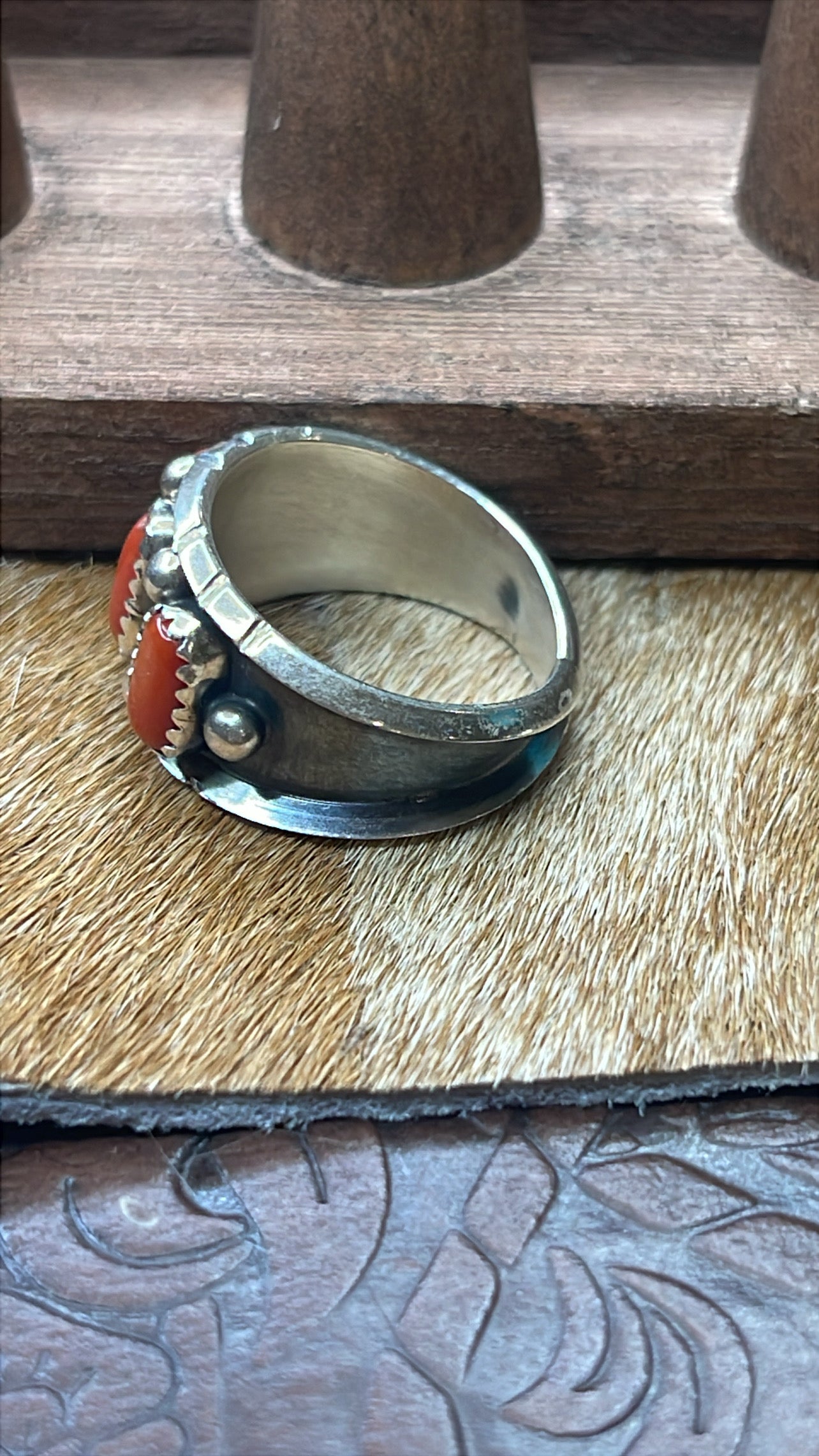 Reed Charlie Coral Ring