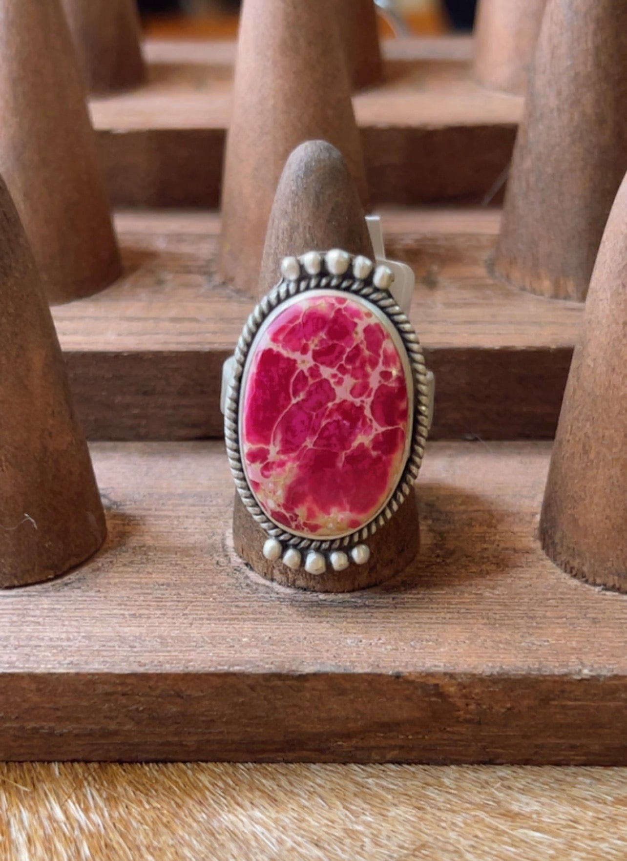 Sea Sediment Jasper Ring, Adjustable